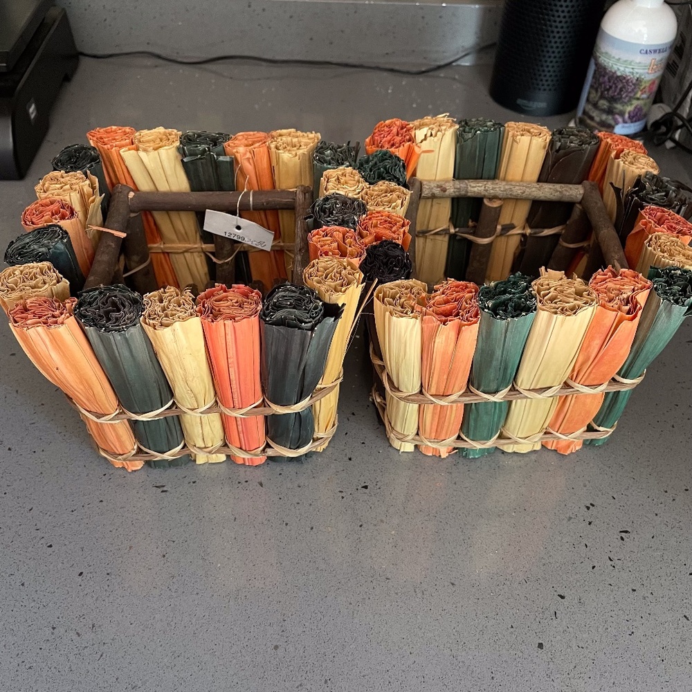 2 festive fall baskets